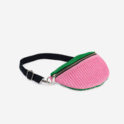 Colorblock Raffia Fanny Pack