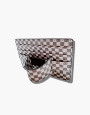 Gray Checkered Wallet