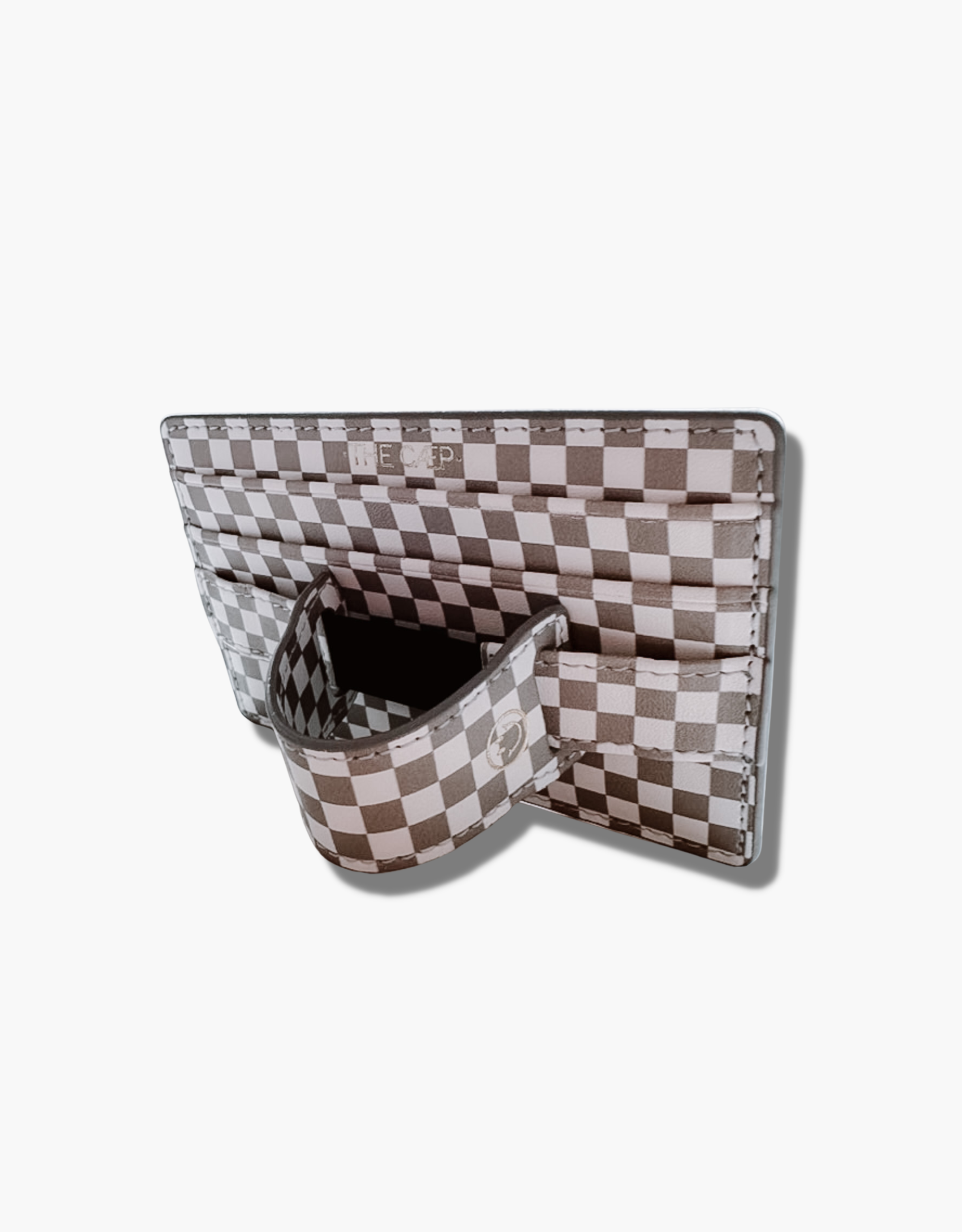 Gray Checkered Wallet