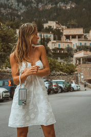 Gray Checkered Wallet