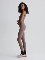 Freesoft High Rise Legging 25 in Deep Taupe