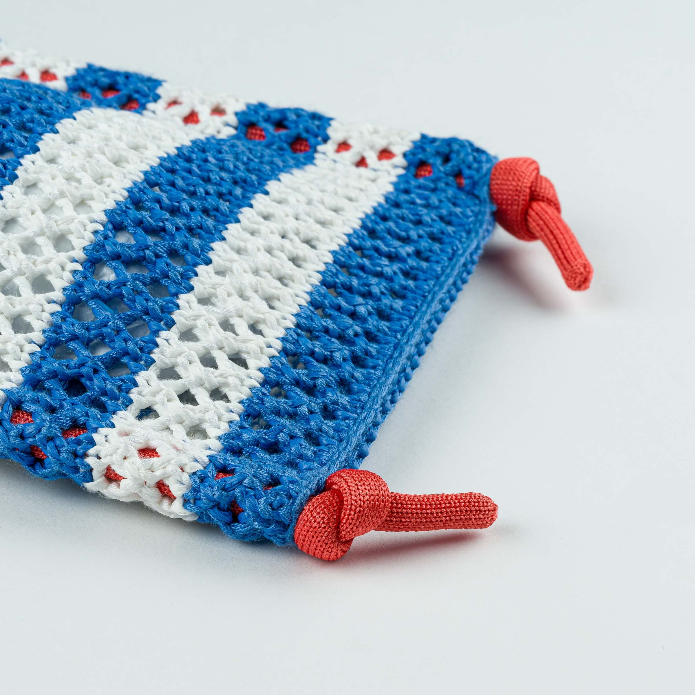 Stripe Raffia Phone Sling