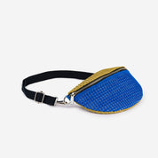 Colorblock Raffia Fanny Pack