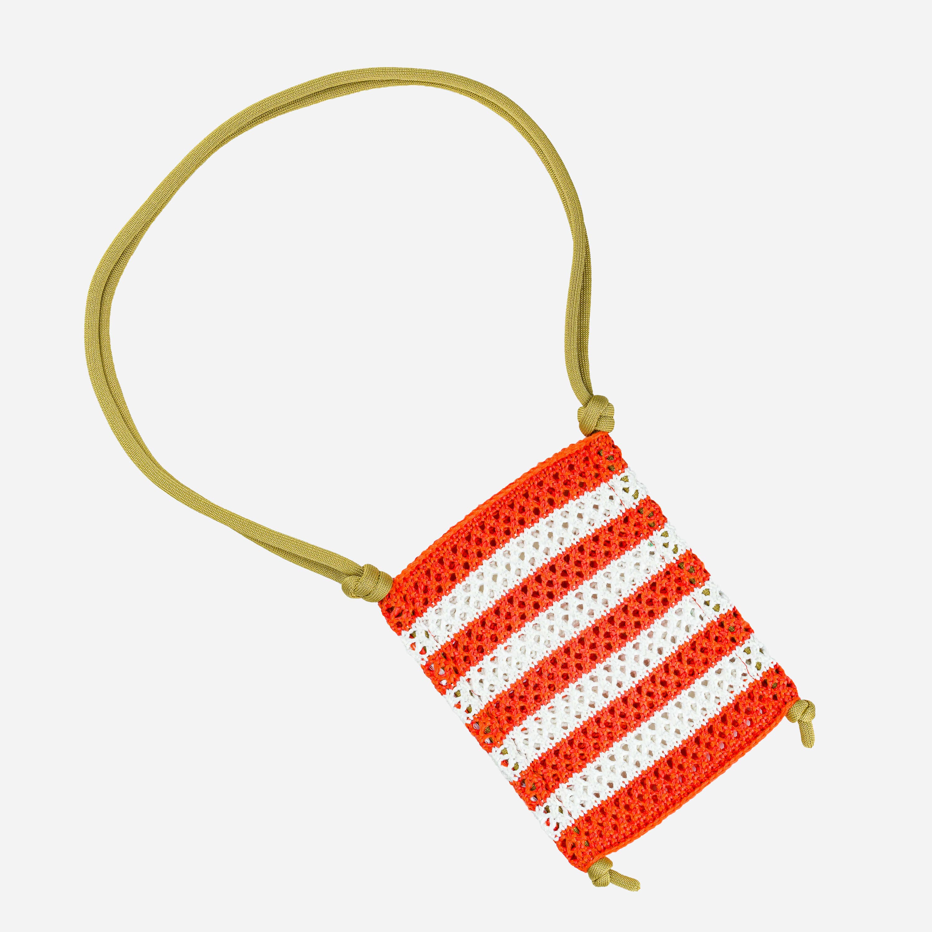 Stripe Raffia Phone Sling