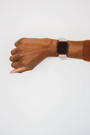 Silky Sand Scrunchie Band Compatible with Apple Watch