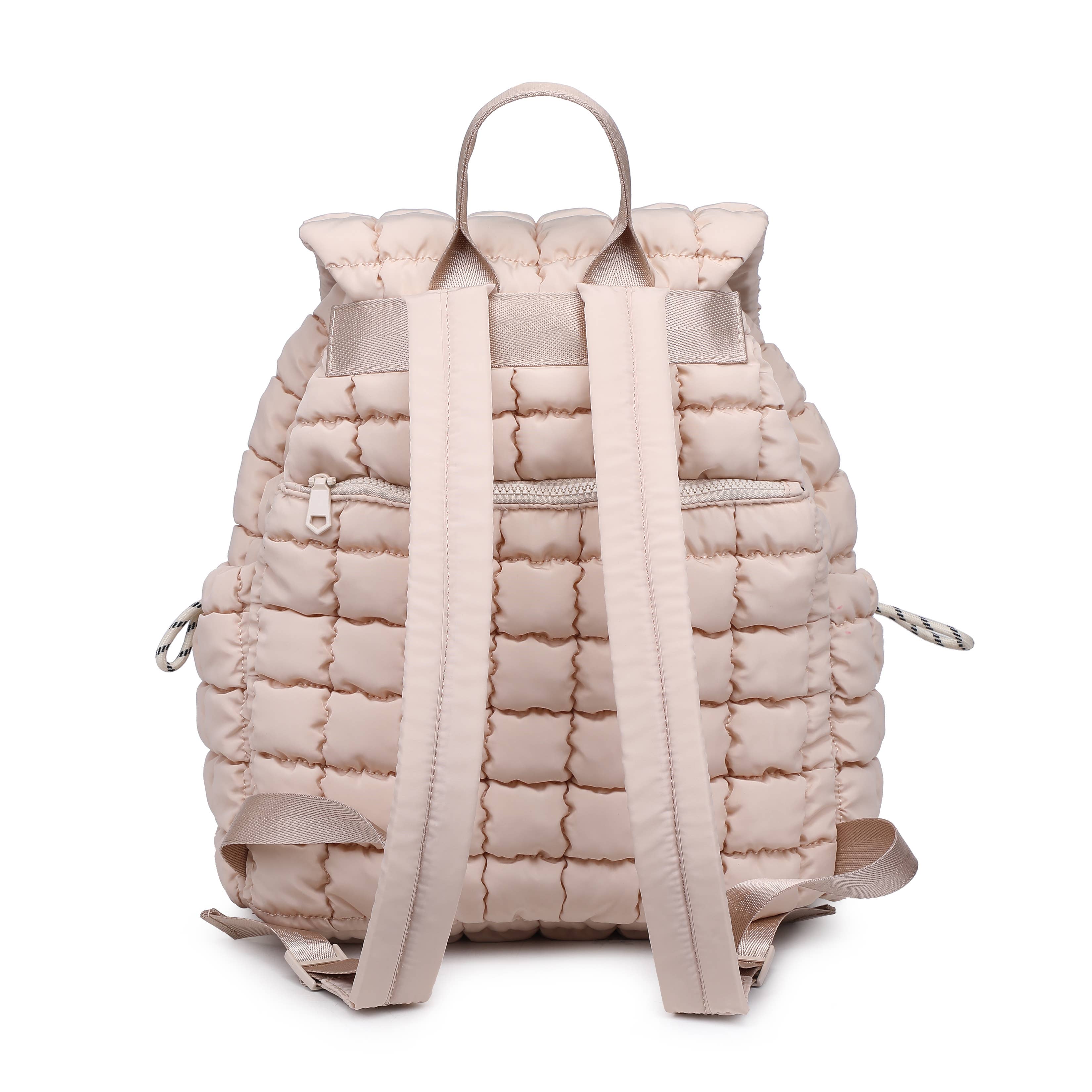 Quilted Puffer Nylon Backpack