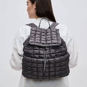 Quilted Puffer Nylon Backpack