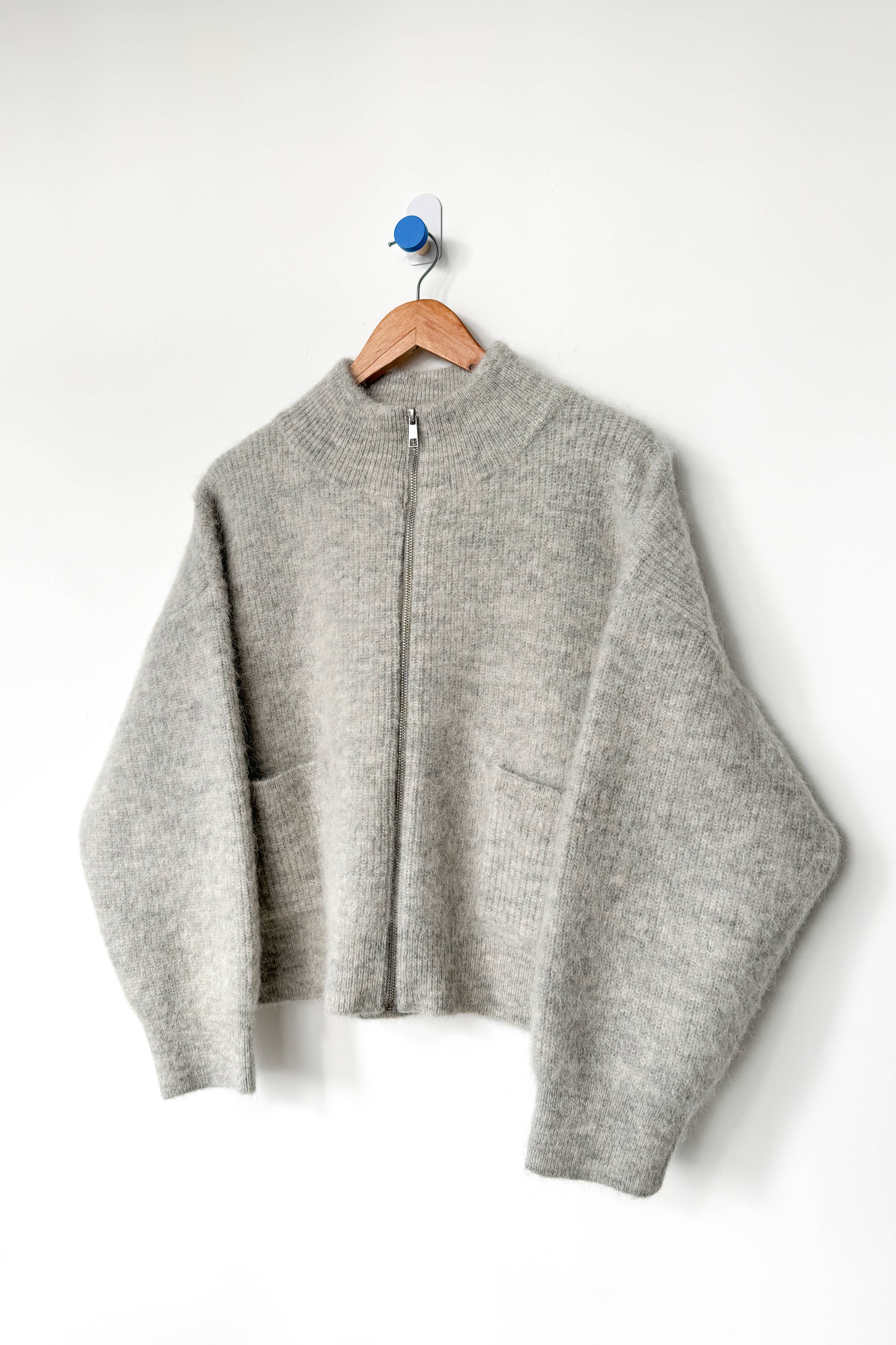 Alpaca Zip Front Jacket