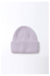 Angora Beanie Hat - Lilac