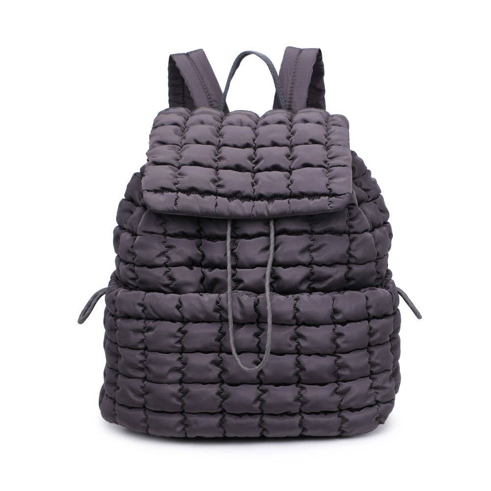 Quilted Puffer Nylon Backpack