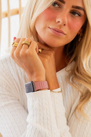 Deep Rose Magnetic Loop Watch Band