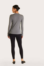 Washable Cashmere Long Sleeve Crew