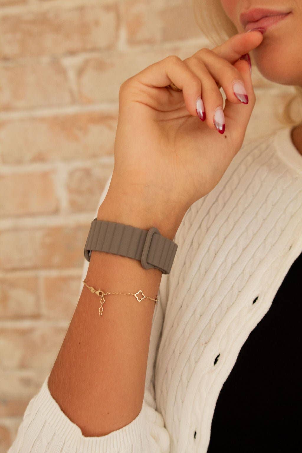 Ash Brown Magnetic Loop Watch Band