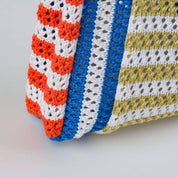 Stripe Mini Raffia Bag