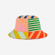 Patchwork Stripe Bucket Hat