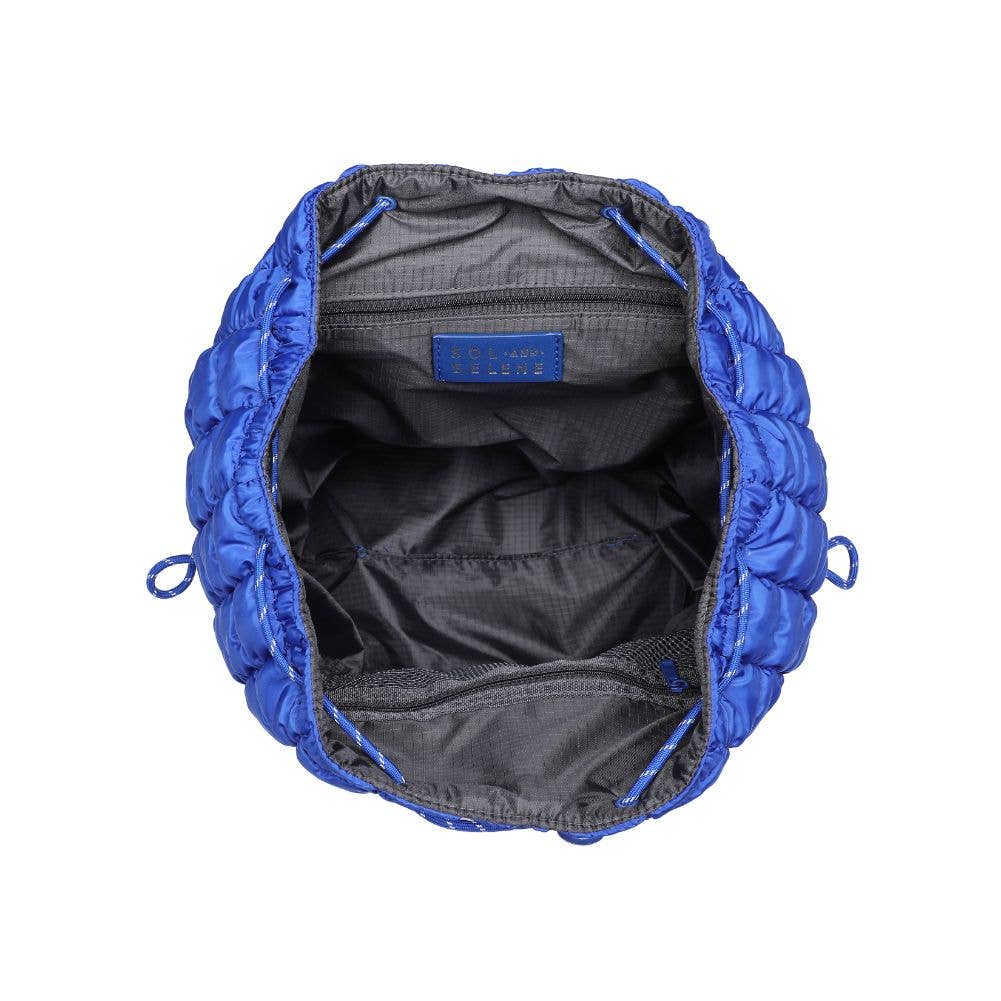Quilted Puffer Nylon Backpack