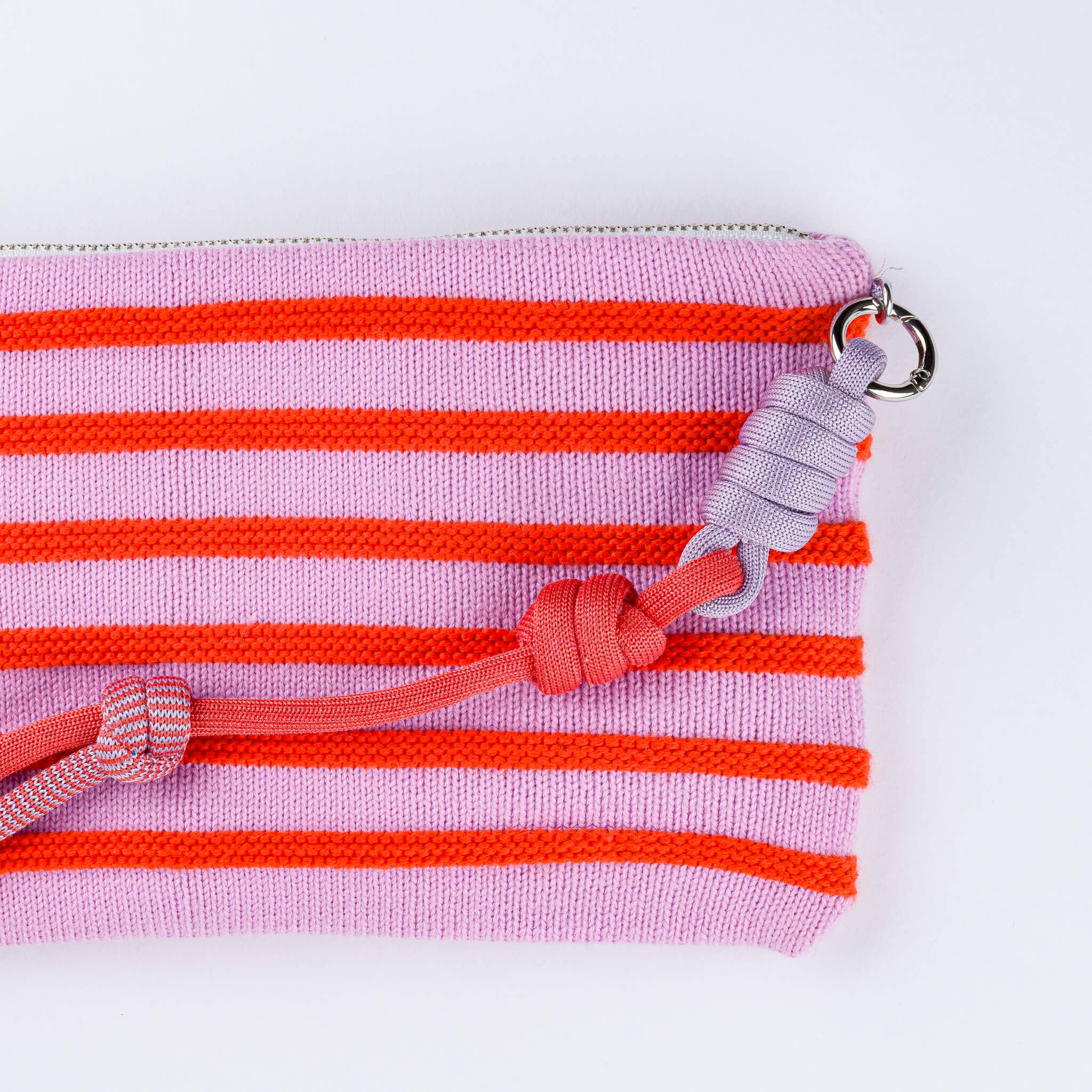 Super Stripe Knit Pouch