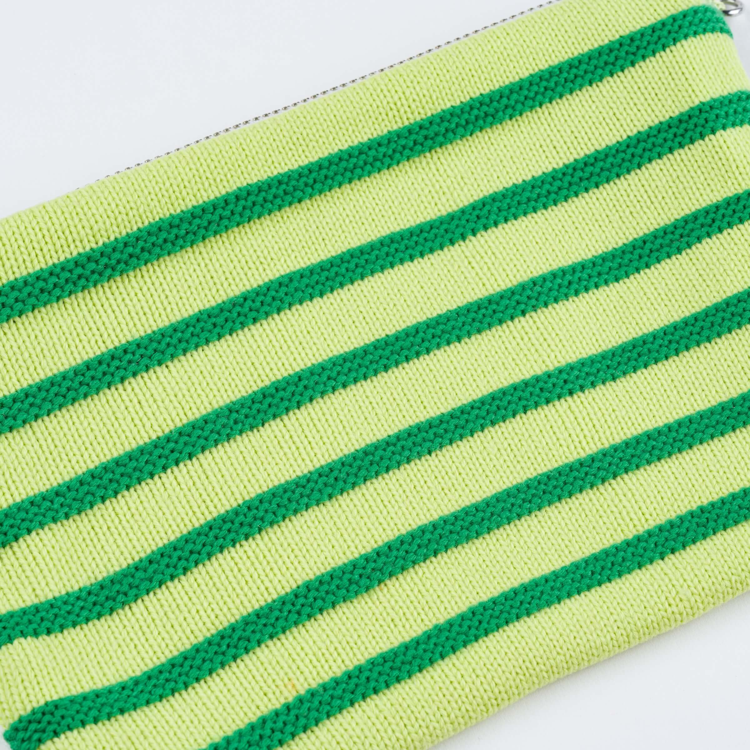Super Stripe Knit Pouch