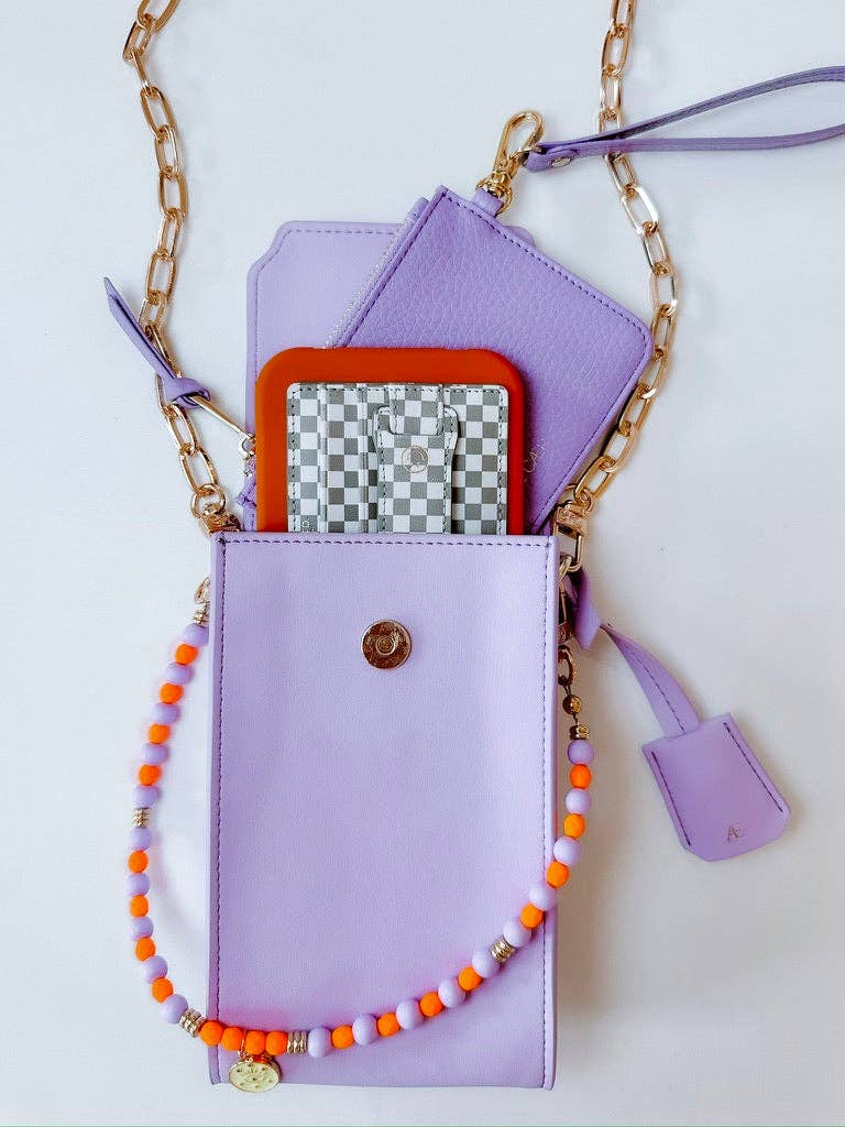 Gray Checkered Wallet