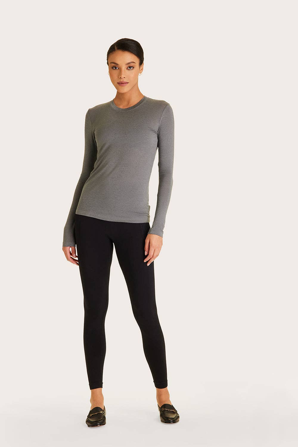 Washable Cashmere Long Sleeve Crew
