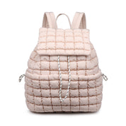 Quilted Puffer Nylon Backpack