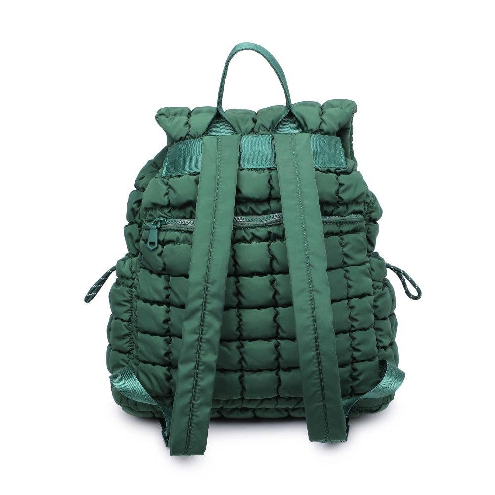 Quilted Puffer Nylon Backpack