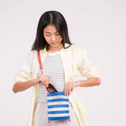 Stripe Raffia Phone Sling