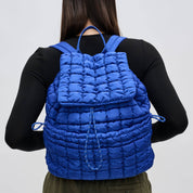 Quilted Puffer Nylon Backpack