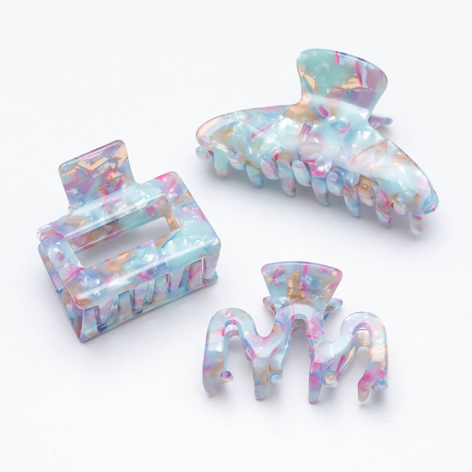 Aquamarine | Assorted Small/Medium Claw Clips