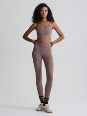 Freesoft High Rise Legging 25 in Deep Taupe