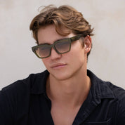 Hayden Acetate Mens Rectangular Sunglasses