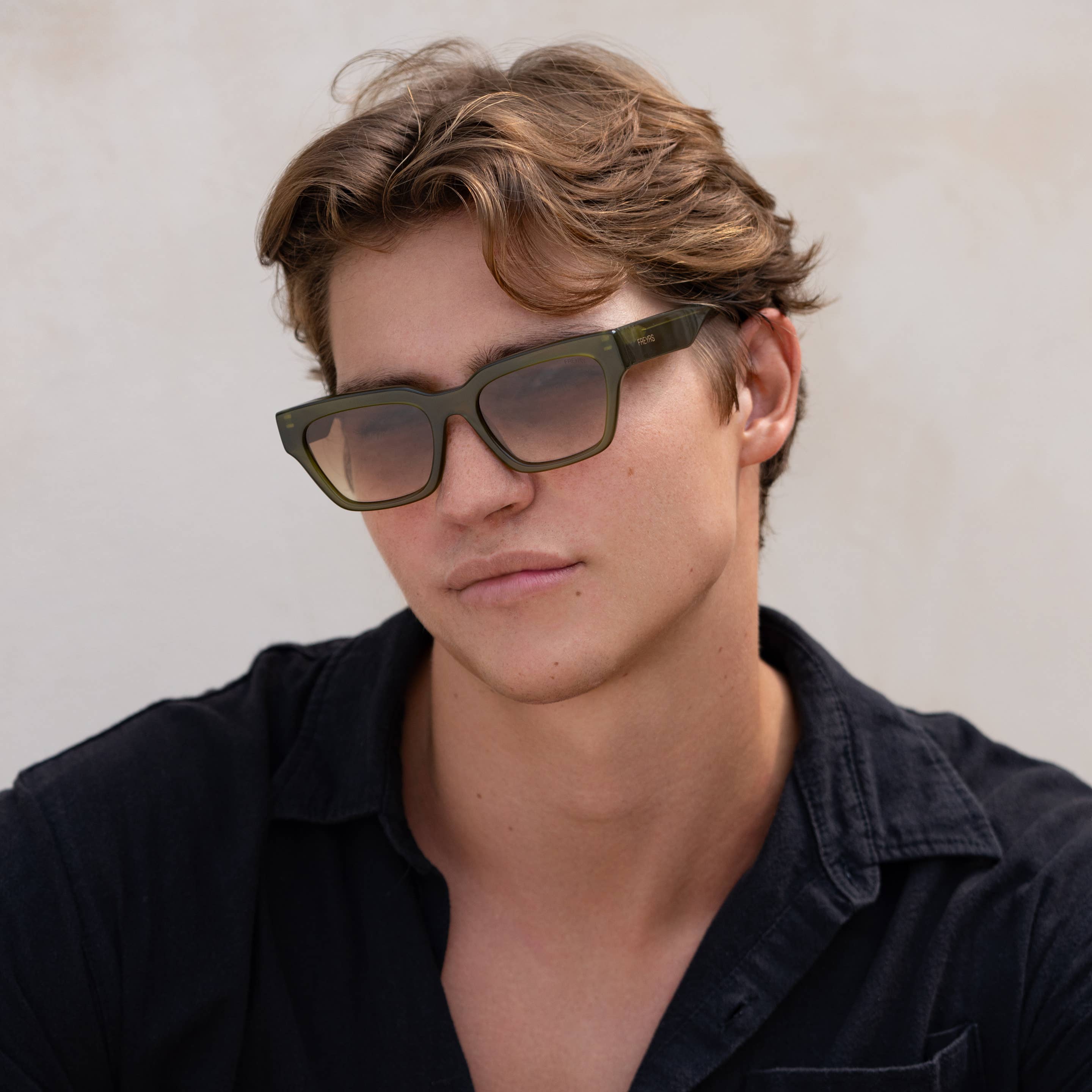 Hayden Acetate Mens Rectangular Sunglasses