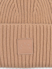 Cresta Rib Beanie in Sand