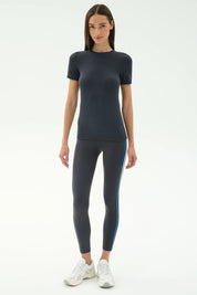 Louise Rib Short Sleeve