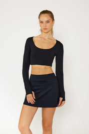 Madison Long Sleeve Crop Top