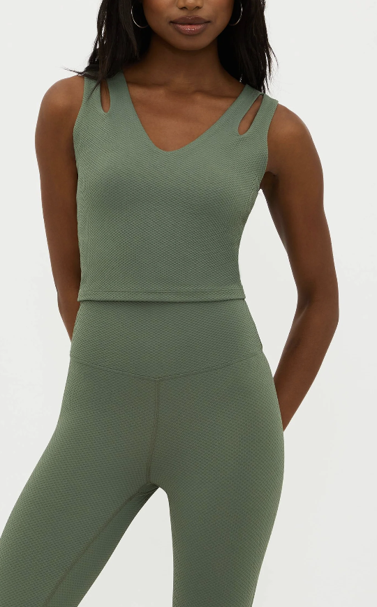 Evelina Top Queen Palm Waffle