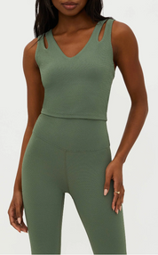 Evelina Top Queen Palm Waffle