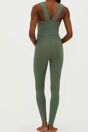 Piper Legging Queen Palm Waffle