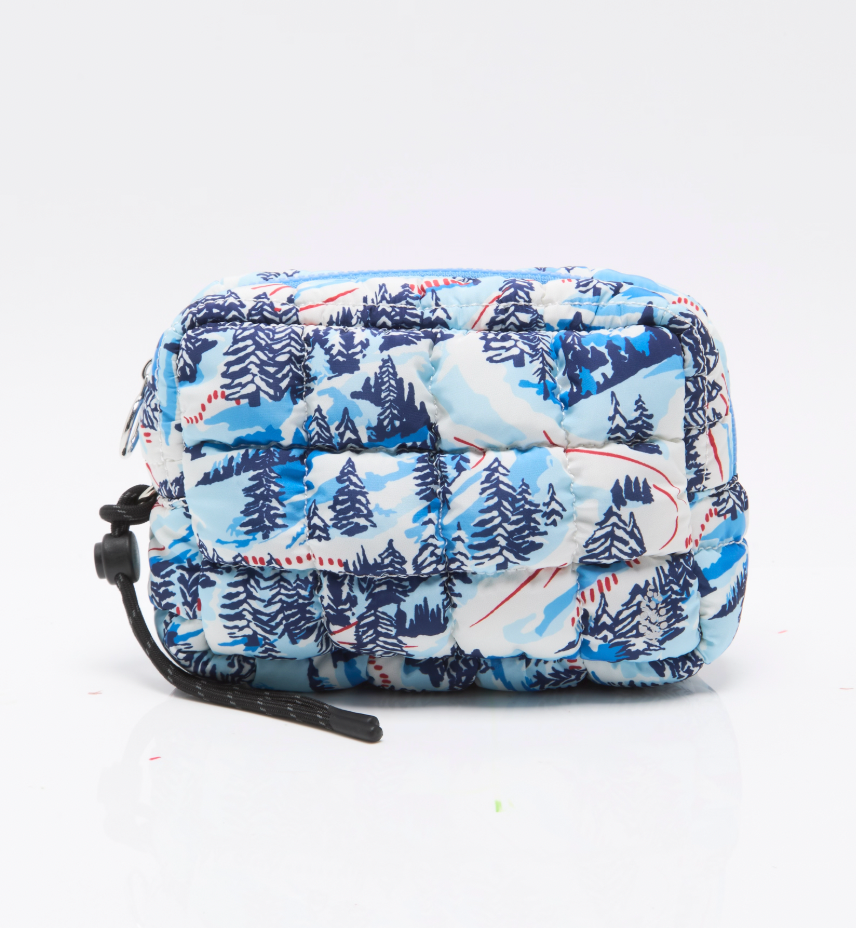 Printed Quilted Mini Case in Alpine