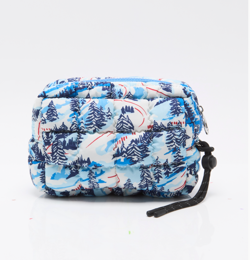 Printed Quilted Mini Case in Alpine