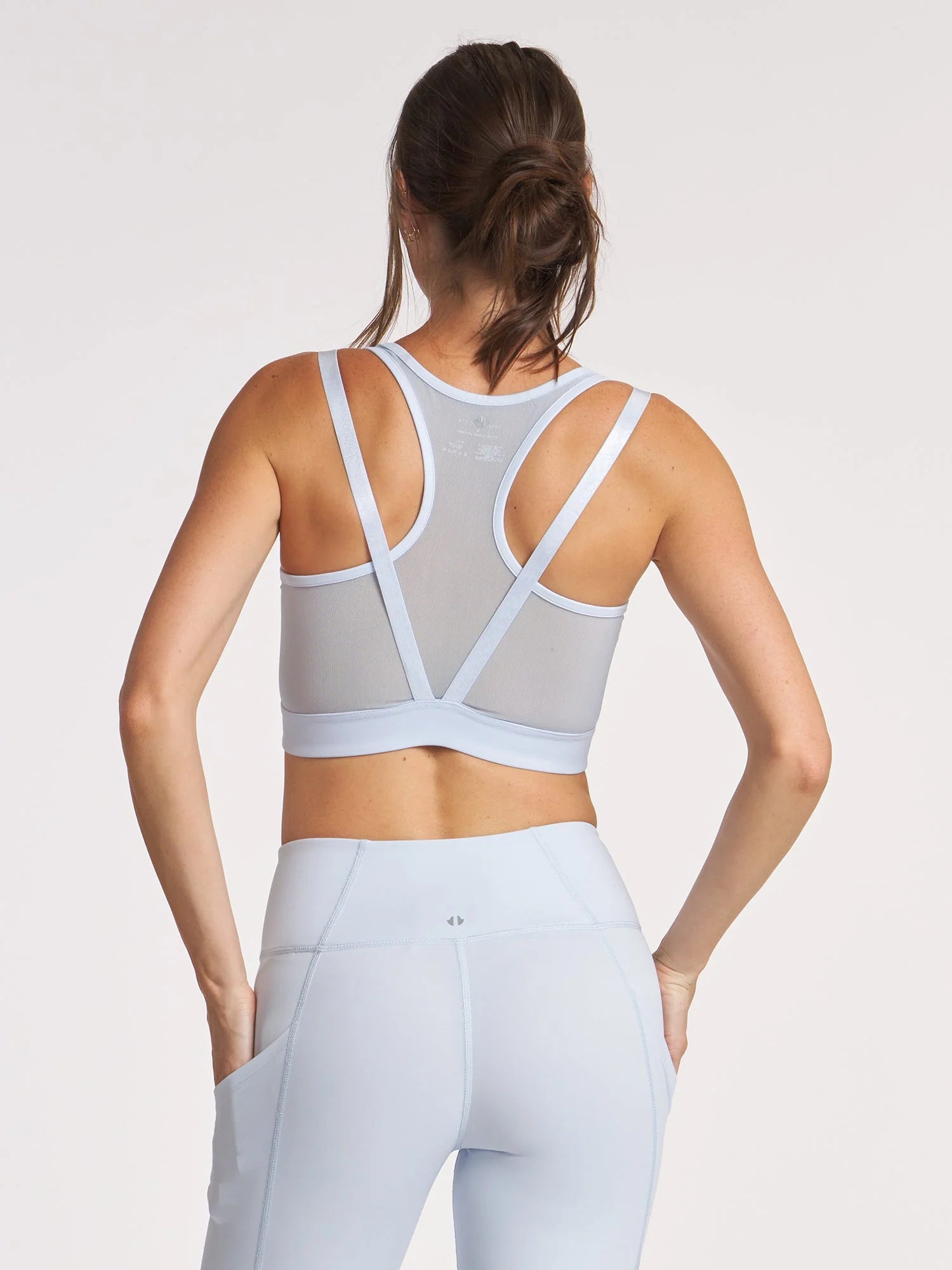 Sheen Strappy Mesh Bra