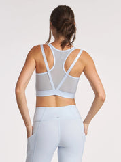 Sheen Strappy Mesh Bra