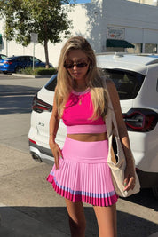 Gloria Skirt Raspberry Colorblock