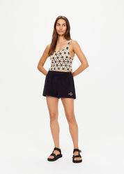 LUMINARY LILY CROCHET TOP