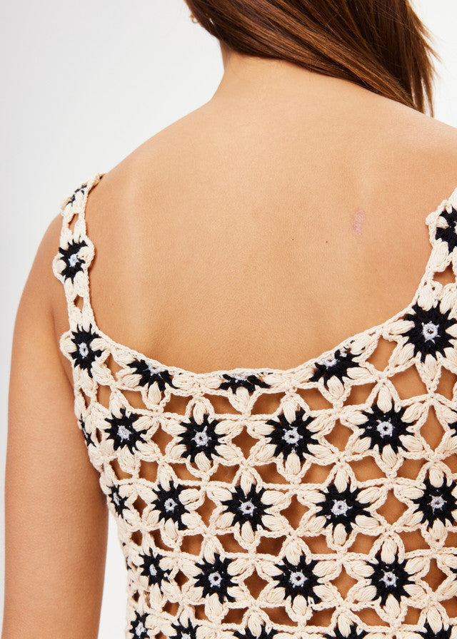 LUMINARY LILY CROCHET TOP