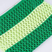 Stripe Raffia Pouch'