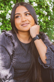 Midnight Black Magnetic Loop Watch Band