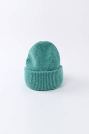 Angora Beanie Hat - Teal Blue