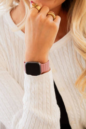 Deep Rose Magnetic Loop Watch Band