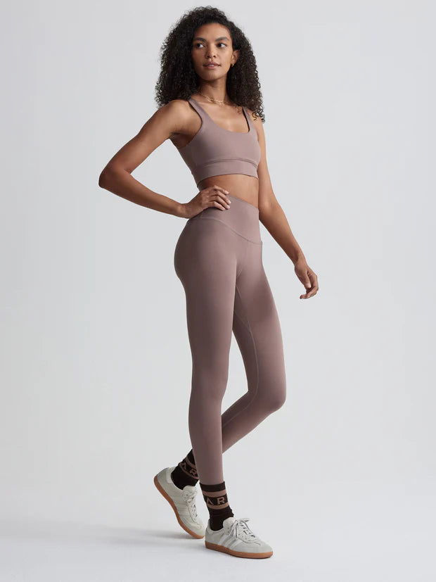 Freesoft High Rise Legging 25 in Deep Taupe